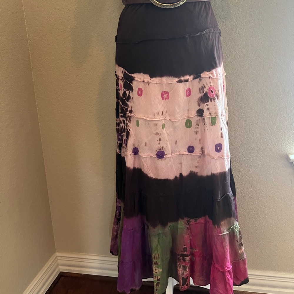 Tie Dye Maxi Skirt